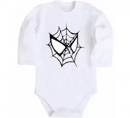 Детский боди Spider man mask Белый фото