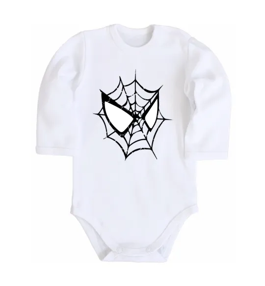 Детский боди Spider man mask Белый фото