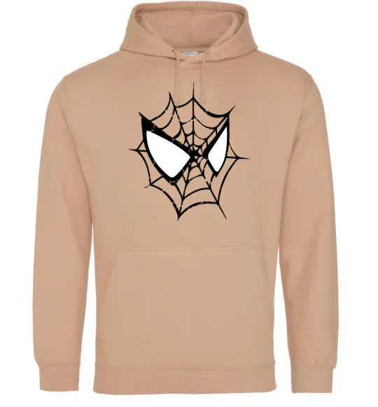 Женская толстовка (худи) Spider man mask Песочный фото
