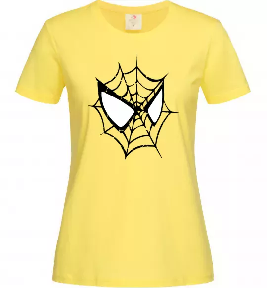 Женская футболка Spider man mask Лимонный фото