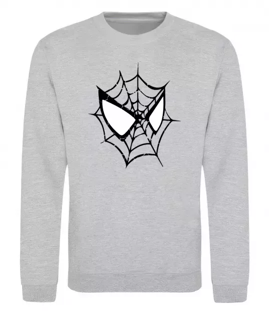 Світшот Spider man mask Сірий меланж фото