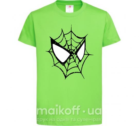 Дитяча футболка Spider man mask Лаймовий фото