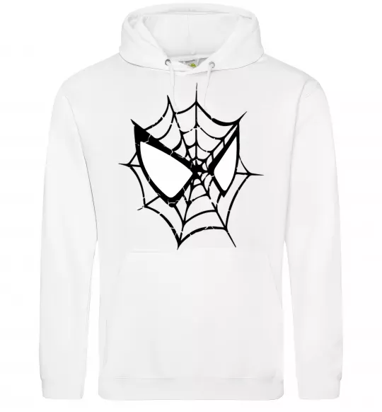 Мужская толстовка (худи) Spider man mask Белый фото
