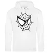 Мужская толстовка (худи) Spider man mask Белый фото