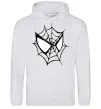 Мужская толстовка (худи) Spider man mask Серый меланж фото