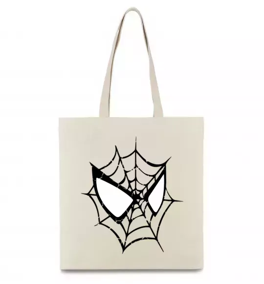 Еко-сумка Spider man mask Бежевий фото