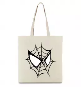Эко-сумка Spider man малюнок Бежевый фото Эко-сумка Spider man малюнок Бежевый фото