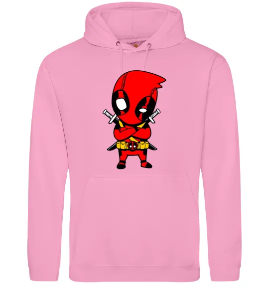 Чоловіча толстовка (худі) Дедпул з мечами Рожевий фото