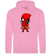 Женская толстовка (худи) Дедпул з мечами Розовый фото