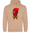 Женская толстовка (худи) Дедпул з мечами Песочный фото