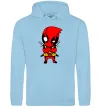 Женская толстовка (худи) Дедпул з мечами Голубой фото
