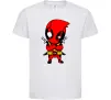 Детская футболка Дедпул з мечами Белый фото