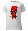 Чоловіча преміум футболка Дедпул з мечами Білий фото