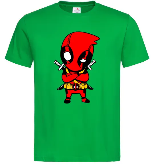 Чоловіча футболка Дедпул з мечами Зелений фото