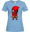 Женская футболка Дедпул з мечами Голубой Женская футболка Дедпул з мечами Голубой фото