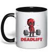 Чашка с цветной ручкой Deadlift Черный фото