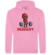 Чоловіча толстовка (худі) Deadlift Рожевий фото