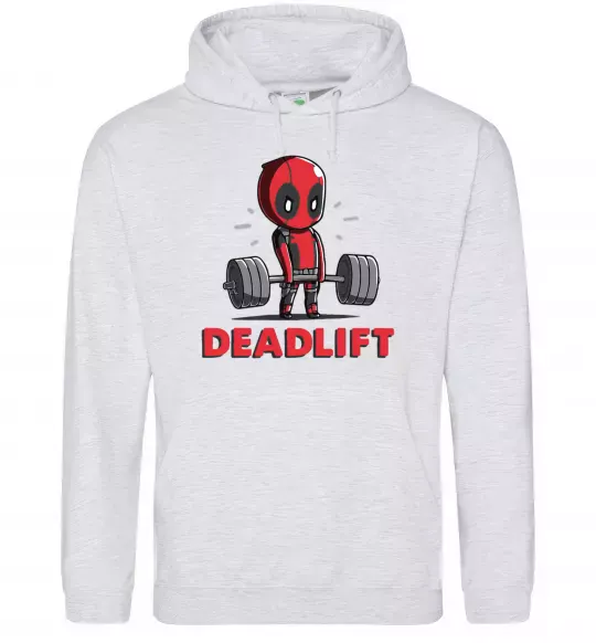 Чоловіча толстовка (худі) Deadlift Сірий меланж фото