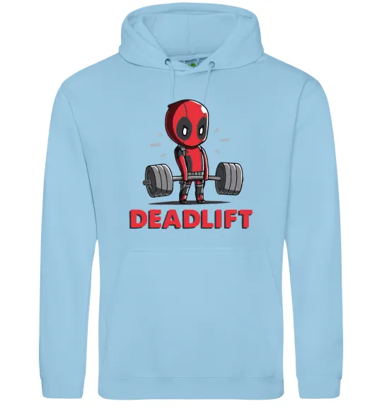Чоловіча толстовка (худі) Deadlift Блакитний фото