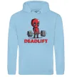 Женская толстовка (худи) Deadlift Голубой фото
