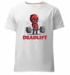 Мужская премиум футболка Deadlift Белый фото