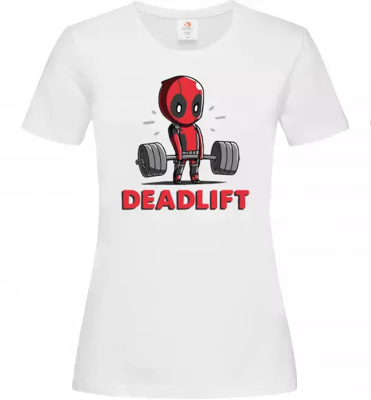 Жіноча футболка Deadlift Білий фото