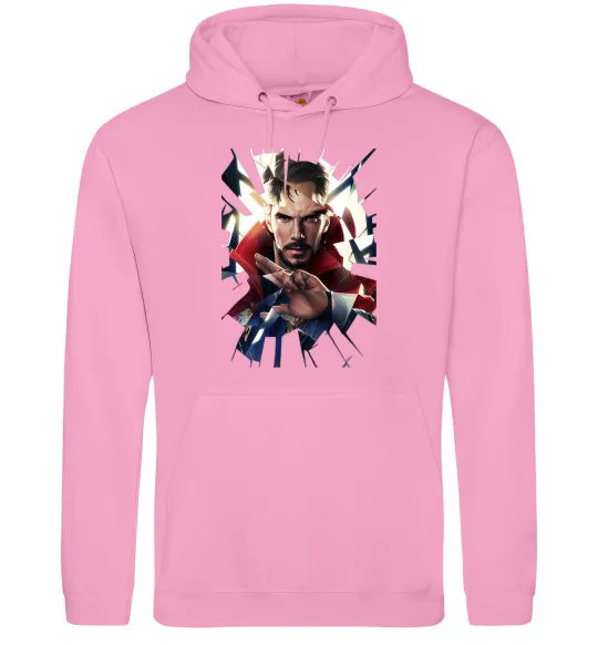 Чоловіча толстовка (худі) Доктор Стрендж скло Рожевий фото