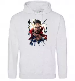 Женская толстовка (худи) Доктор Стрендж скло Серый меланж фото