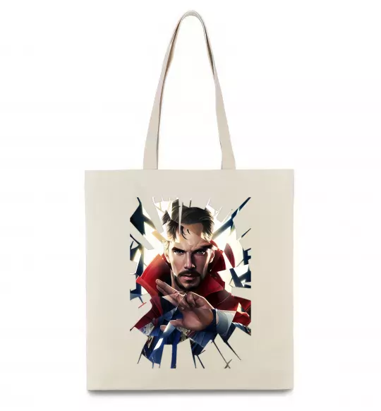 Еко-сумка Доктор Стрендж скло Бежевий фото