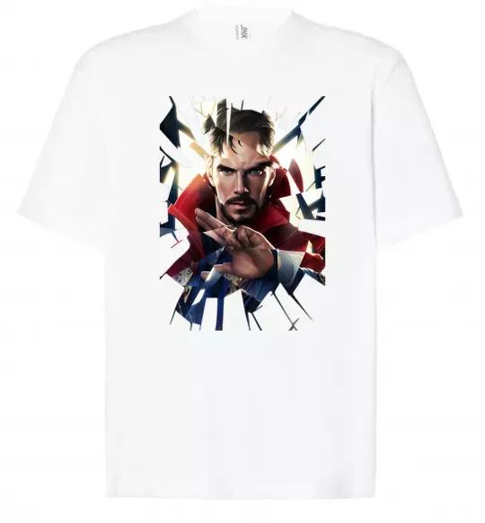 Футболка Оверсайз Доктор Стрендж скло Білий фото