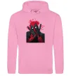 Чоловіча толстовка (худі) Дедпул розчулюється Рожевий Чоловіча толстовка (худі) Дедпул розчулюється Рожевий фото