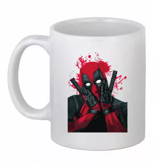 Чашка керамическая Дедпул розчулюється Белый фото