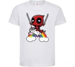 Дитяча футболка Дедпул на веселці Дитяча футболка Дедпул на веселці