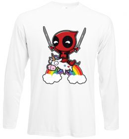 Лонгслів Дедпул на веселці