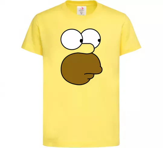 Дитяча футболка Обличчя Гомера Лимонний фото