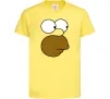 Дитяча футболка Обличчя Гомера Лимонний фото