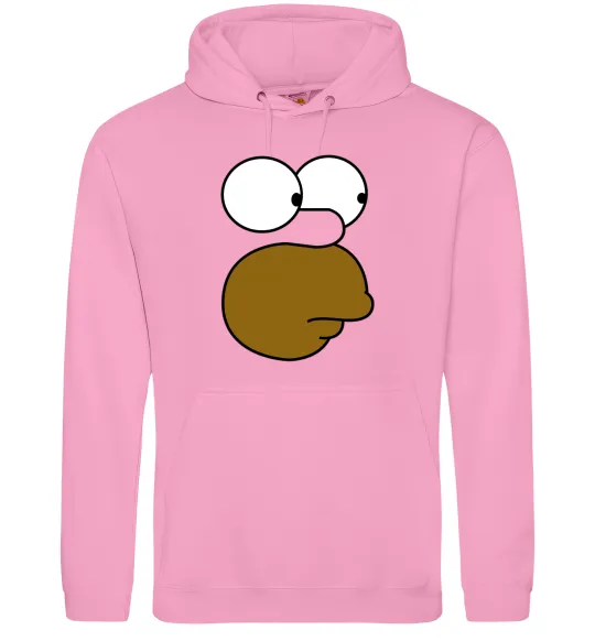 Чоловіча толстовка (худі) Обличчя Гомера Рожевий фото