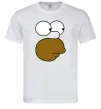 Мужская футболка Обличчя Гомера Белый Мужская футболка Обличчя Гомера Белый фото