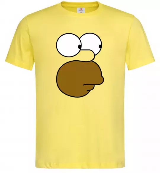 Мужская футболка Обличчя Гомера Лимонный фото