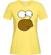 Женская футболка Обличчя Гомера Лимонный Женская футболка Обличчя Гомера Лимонный фото