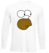 Лонгслив Обличчя Гомера Белый фото