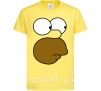 Детская футболка Лицо Гомера Лимонный фото