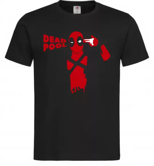 Мужская футболка Deadpool shot Черный фото