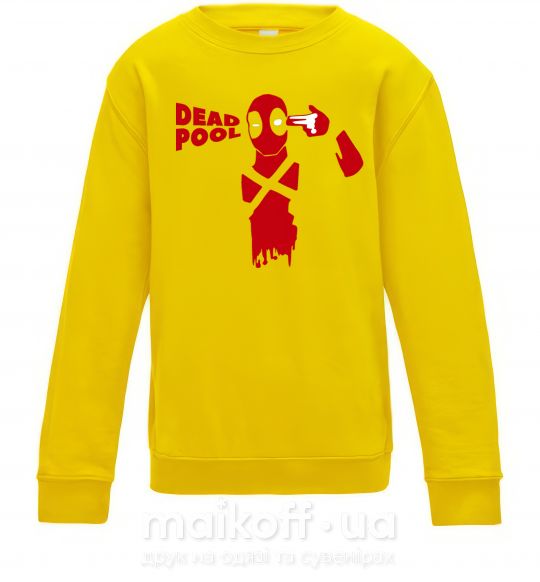 Детский Свитшот Deadpool shot Солнечно желтый фото