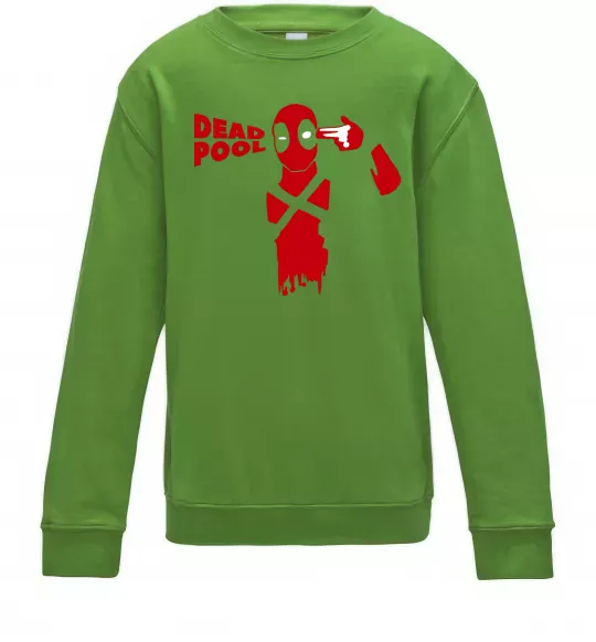 Дитячий світшот Deadpool shot Лаймовий фото
