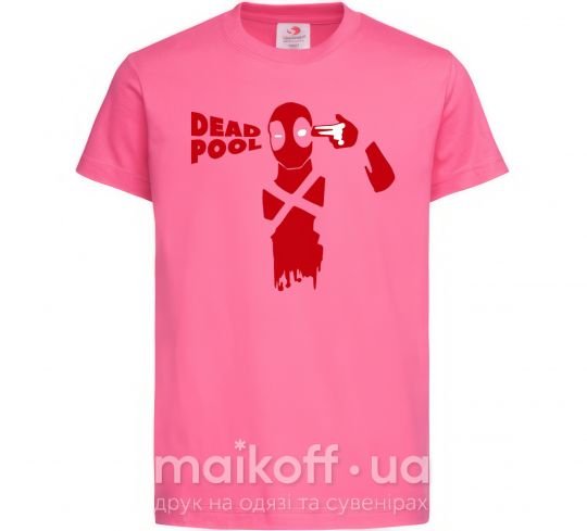Дитяча футболка Deadpool shot Яскраво-рожевий фото