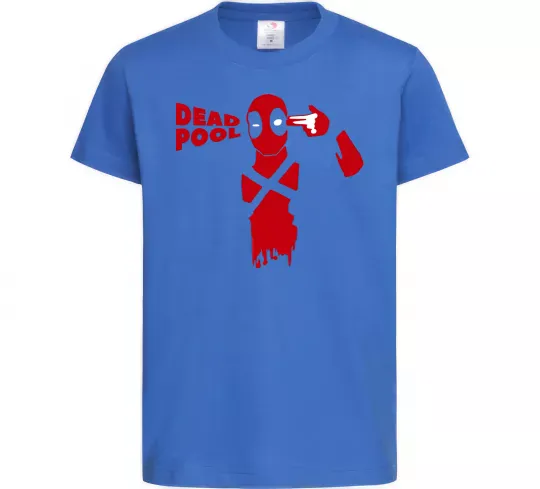 Детская футболка Deadpool shot Ярко-синий фото