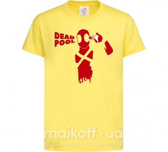 Дитяча футболка Deadpool shot Лимонний фото