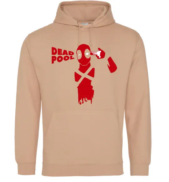 Жіноча толстовка (худі) Deadpool shot Пісочний фото