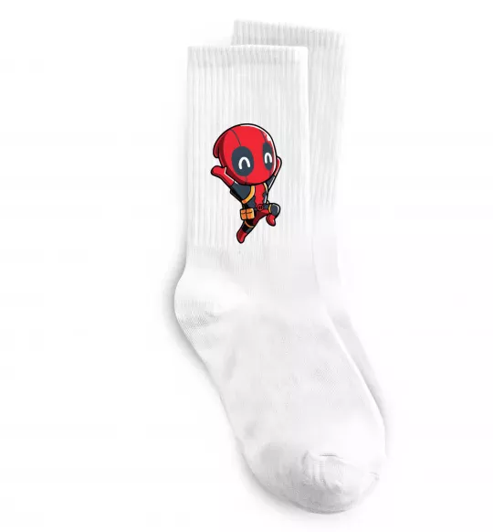 Носки Happy deadpool Белый фото
